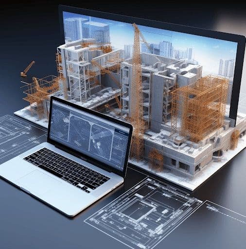 Dubai skyline with a futuristic AI interface overlay